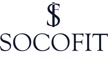 Socofit - Logotipo azul com branco